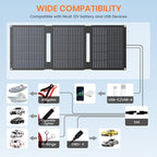FlexSolar 28W Foldable Solar Panel Trickle Charger Maintainer Kits - 12V DC & - Image 4