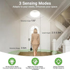 zemty 2Pack 7inch Motion Sensor Ceiling Lights Wired, 15W 1500lm 3CCT/3 - Image 2