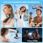 6000mAh Portable Handheld Fan - Image 6