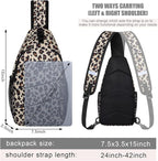 Pritent Crossbody Bags for Women Men Trendy Sling Bag Backpack Casual Chest Bag - Image 2