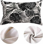 EKOBLA Palm Leaf Decorative Lumber Cushion Case Tropical Jungle Leaf Hand Drown - Image 5