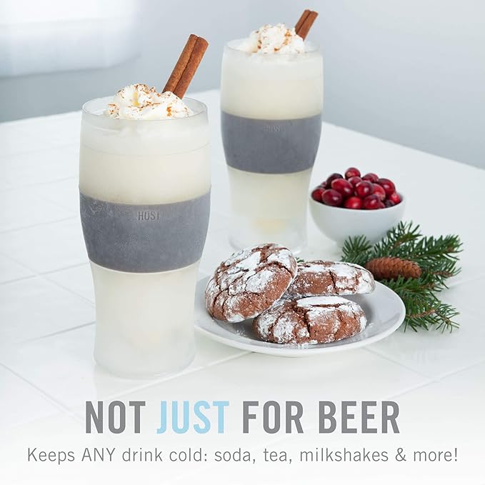 HOST Freeze Beer Glasses, 16 ounce Freezer Gel Chiller Double Wall Plastic - Image 5