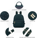 LOVEVOOK Mini Backpack for Women Light Weight Small Waterproof Backpack Purses - Image 5