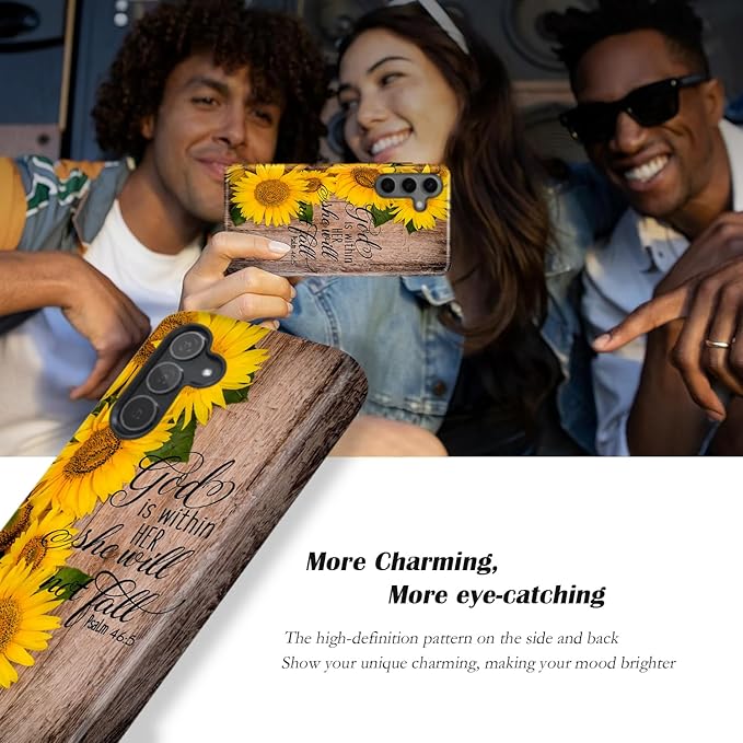 Compatible for Samsung Galaxy A56 5G Case, Dual Layer Heavy Duty 2 in 1 - Image 4