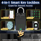 Smart Key Lock Box with Code, Dhiedas Large Fingerprint Lock Box with APP - Image 3