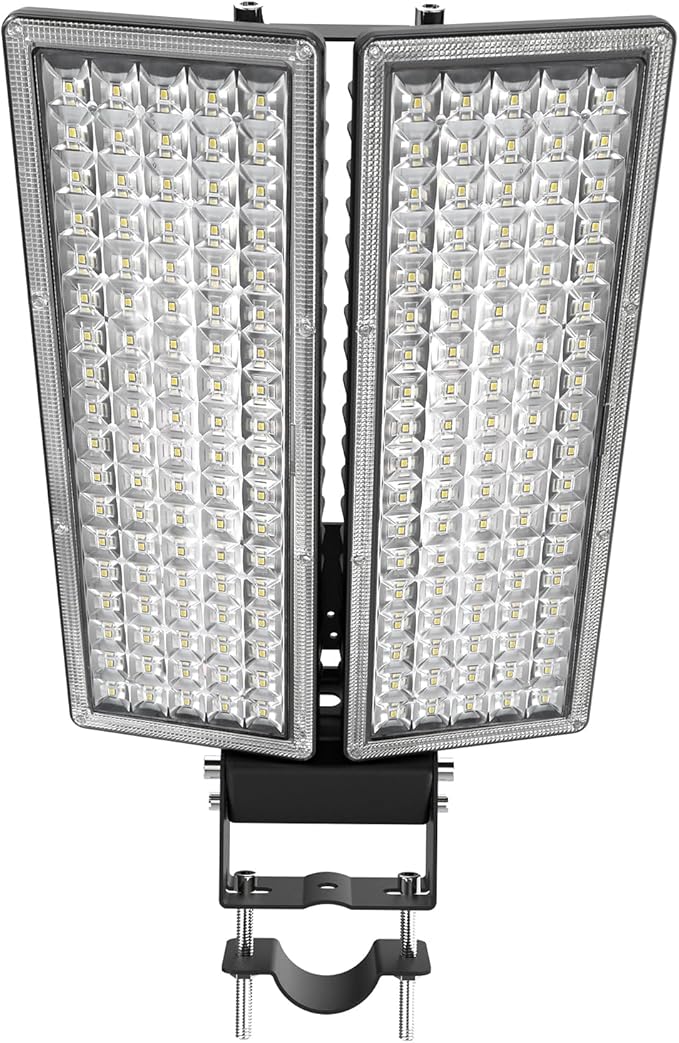 LED Stadium Lights 2 Pack 100W 28000LM LED Flood Light Outdoor, 6500K Super by HODELVJU
