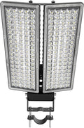LED Stadium Lights 2 Pack 100W 28000LM LED Flood Light Outdoor, 6500K Super by HODELVJU