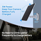 ECO-WORTHY Solar Panel for Ring Camera Outdoor Wireless, 5W Fast Charging - Image 5
