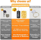 HXWEIYE Rechargeable Fairy Lights - Image 5