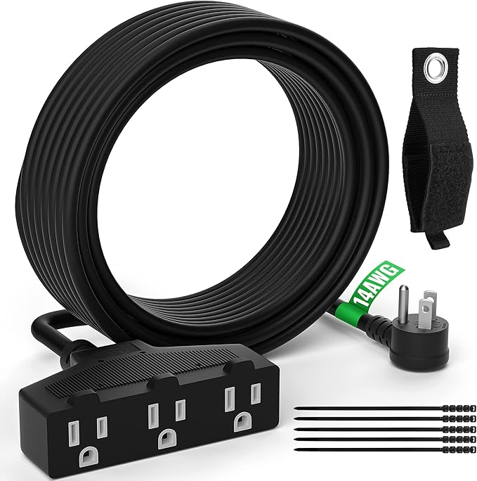 Outdoor Extension Cord 6 Ft by Elecan