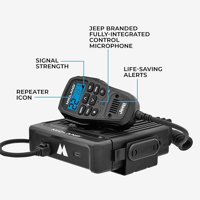 Midland MXT575J Jeep MicroMobile GMRS Two Way Radio - Image 5