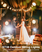 Lightdot 300FT Outdoor String Lights, LED Bistro String Lights - Image 7