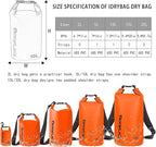IDRYBAG Dry Bag for Kayaking Waterproof 2L/5L/10L/15L/20L, Small Dry Sack - Image 3