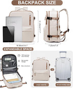 WONHOX Large Travel Backpack Carry on Flight Approved Laptop Work Business - Image 3