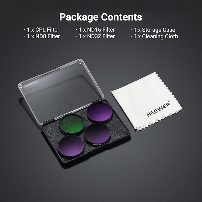 NEEWER CPL + ND Filter Set Compatible - Image 8
