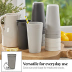 US Acrylic Newport 20 ounce Unbreakable Plastic Stackable Water Tumblers in - Image 4