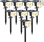 btfarm Solar Spot Lights Outdoor Waterproof, 8 Pack/3 Modes Motion Sensor Lights by btfarmdecorativelighting
