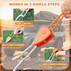 Longer 13ft Rope Ratchet 1/4 inch Straps Tie Down Rope Strap Heavy Duty - Image 6