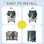 ANNA QUEEN Christmas Dog Luggage Cover, Cute Puppy - Image 5