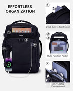 ECOHUB 17" Small Travel Backpack, United Airlines Personal Item Bag 17x10x9 - Image 4