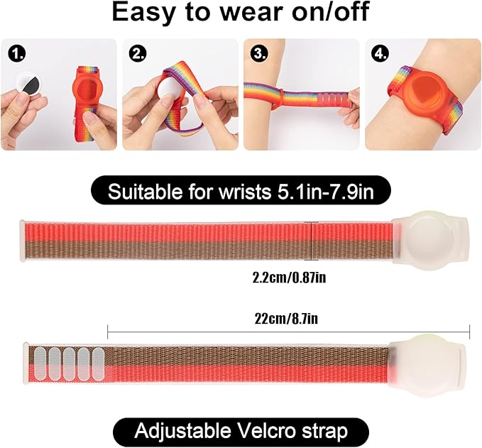 Kids Wristband Compatible with Apple AirTag, Protective Case - Image 2