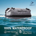 Haimont Large Waterproof Duffel Backpack Roll-Top Heavy Duty Dry Duffle Bag - Image 2