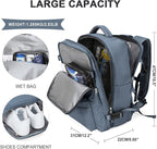 WONHOX Large Travel Backpack Carry on Flight Approved Laptop Work Business - Image 2