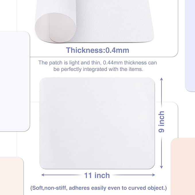 Gheeidau Canvas Repair Patch 9×11 Inch 3Pcs Waterproof Self-Adhesive Fabric - Image 5