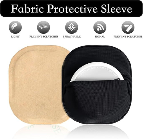 2 Pack Adhesive Holder for AirTag 2nd & 1st Generation, Stretchy Spandex Fabric - Image 2