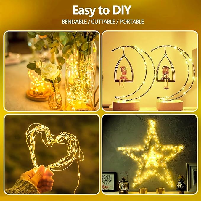 8-Pack Fairy Lights Battery Operated - Image 4