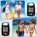 Jexine 10 Pack Dry Bag Waterproof, 5L Ultralight Dry Sacks Roll Top Storage Bag - Image 3