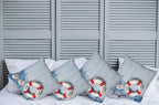 Ambesonne Coastal Throw Pillow Cushion Case Pack of 4, Welcome on Board Message - Image 2