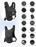 Running Vest with 2L Water Bladder, Lightweight Chest Pack Hydration Backpack - Image 2