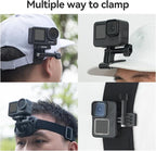 TELESIN Head Strap Mount with Cap Clip, Quick Release Head Belt Mount - Image 8