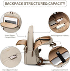 GOLF SUPAGS Laptop Backpack for Women Slim Computer Bag Work Travel College - Image 4