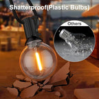 GPATIO Outdoor String Lights, 25FT G40 Bulbs Shatterproof Patio Lights - Image 4