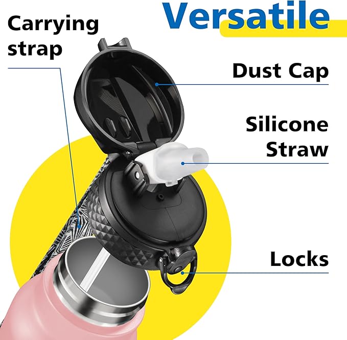 Han's Bottle Sports Water Bottle - 24 Oz - Image 3