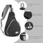 ZOMAKE Sling Bag, Small Crossbody Sling Backpack, Water Resistant Shoulder - Image 3