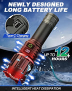 Victoper Rechargeable Flashlight, Titanium 5 Modes Zoomable Flash Light - Image 6