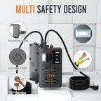 10FT Outdoor Waterproof Power Strip Surge Protector - Image 6