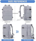 coofay Expandable Backpack For Traveling On Airplane Carry On Backpack Flight - Image 4