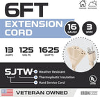 Iron Forge Cable Weatherproof 6 Ft Outdoor Extension Cord - Image 2