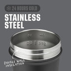 BlenderBottle Sport Sleek Shaker Cup Insulated Stainless Steel Water Bottle - Image 3