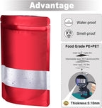 5.5"x7.8" 120pcs Mylar Bags for Food Storage, Smell Proof Bag - Image 5