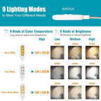 VAVOFO Book Light, Rechargeable Clip On Reading Light 7 LEDs - Image 2