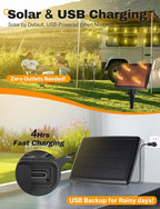 Tenmiro 120FT Solar Outdoor String Lights - Image 4