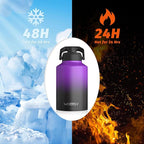 WATERSY 1 Gallon Water Bottle Insulated, BPA Free&Leak Proof, 128oz Stainless - Image 2