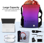 Drawstring Backpack with Mesh Pockets String Gym Bag Sackpack Sandproof Water - Image 2