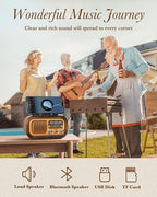 PRUNUS J-150 Portable Radio AM FM SW Bluetooth Speaker, Gifts - Image 5