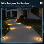 addlon Solar Dock Lights Outdoor 1 Pack, 2 Color Modes LED Deck Marine - Image 7